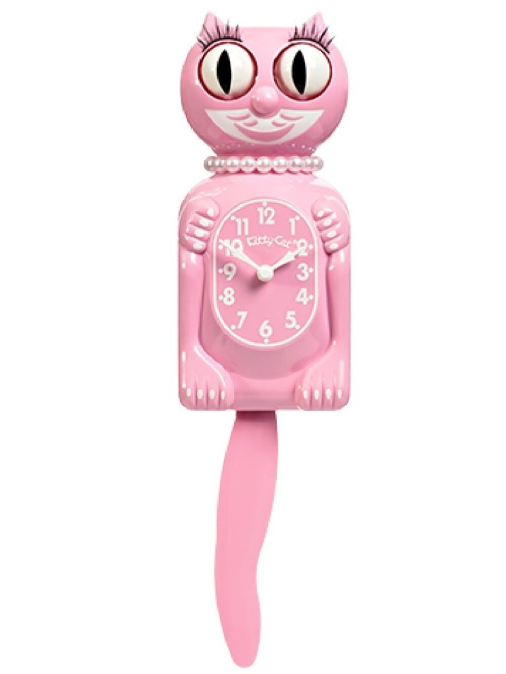 Bubblegum Pink Miss Kitty Cat klock clock - Picture 7 of 8
